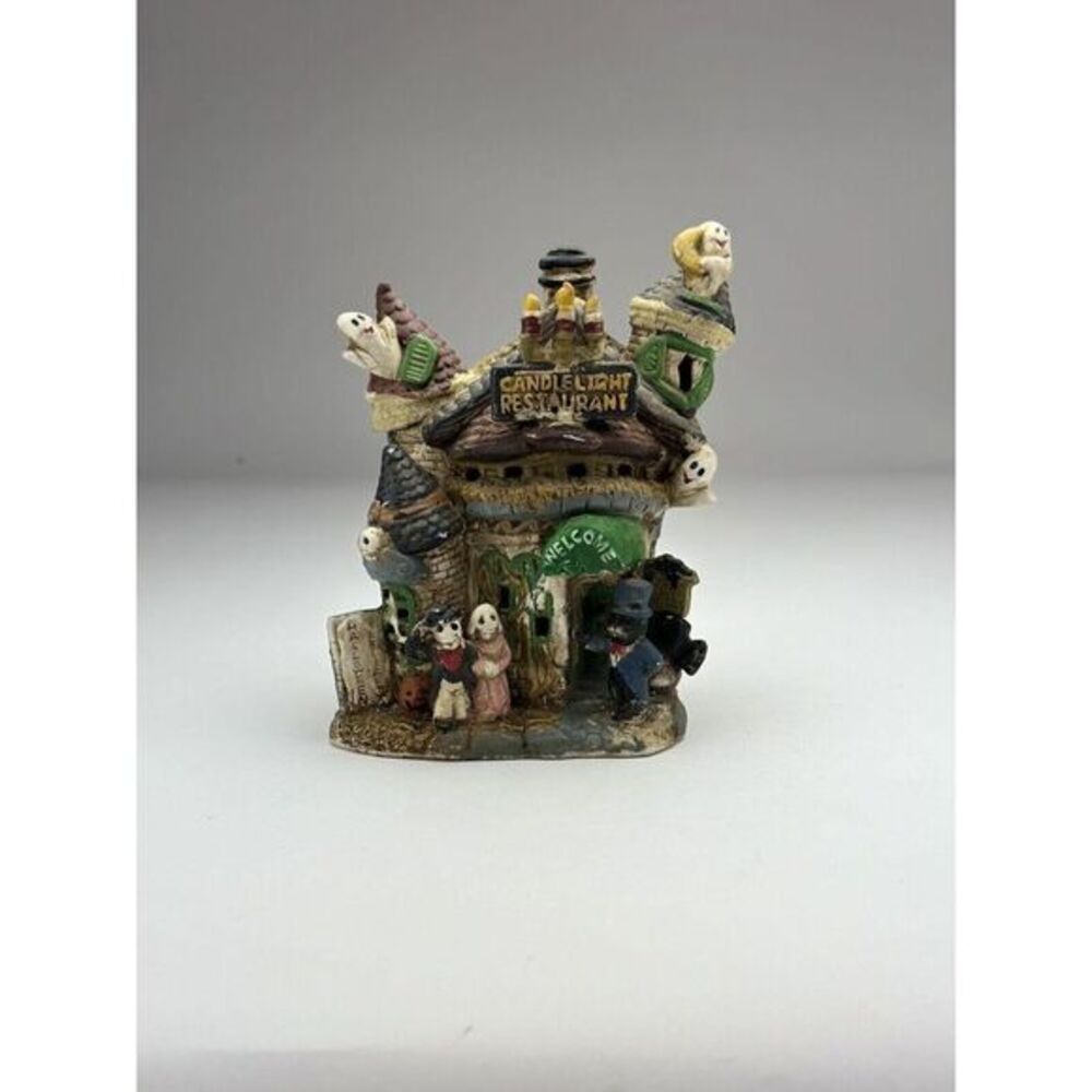 Vintage‎ Ceramic Halloween Theme Candlelight Restaurant Spooky Ghost Tavern